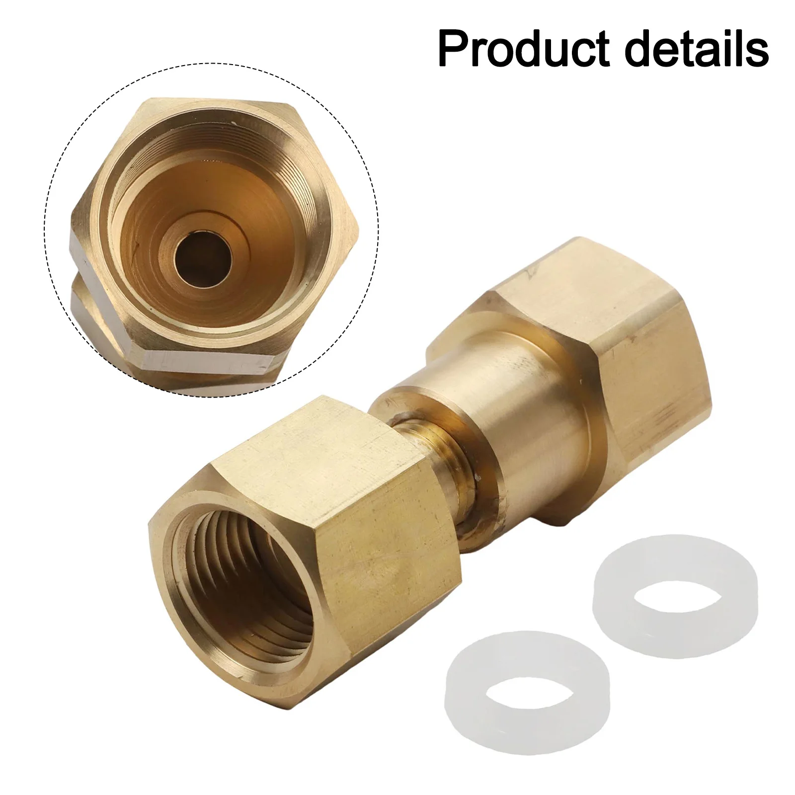 1pc CGA-320 A CGA-580 Adattatore Cilindro W/Guarnizione Per Serbatoio Diidride Carbonio Al Regolatore di Argon Per Accessori di Saldatura TIG/MIG