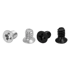 Uxcell 100-400pcs Phillips Head Screws Computer PC Case 3.5 inch Hard Drive HDD Flat Countersunk Phillips Head Screw Black 6#-32