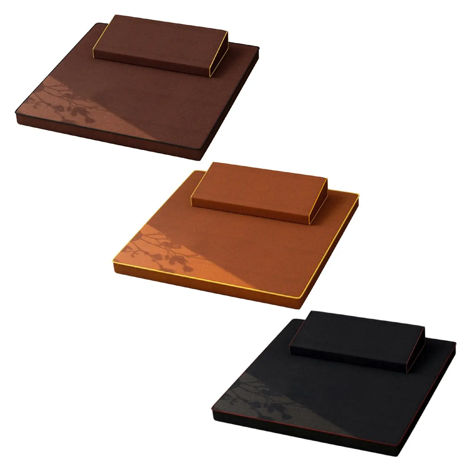 مجموعة وسائد التأمل سهلة التخزين وسادة المقعد لغرفة النوم فن الشاي