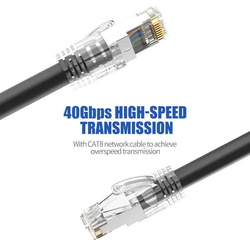 10PCS/lot RJ45 Connector Network Cable Connector Cat8 Cat7 RJ45 Plug Shielded FTP 8P8C Network Crimp Connectors 1.45mm