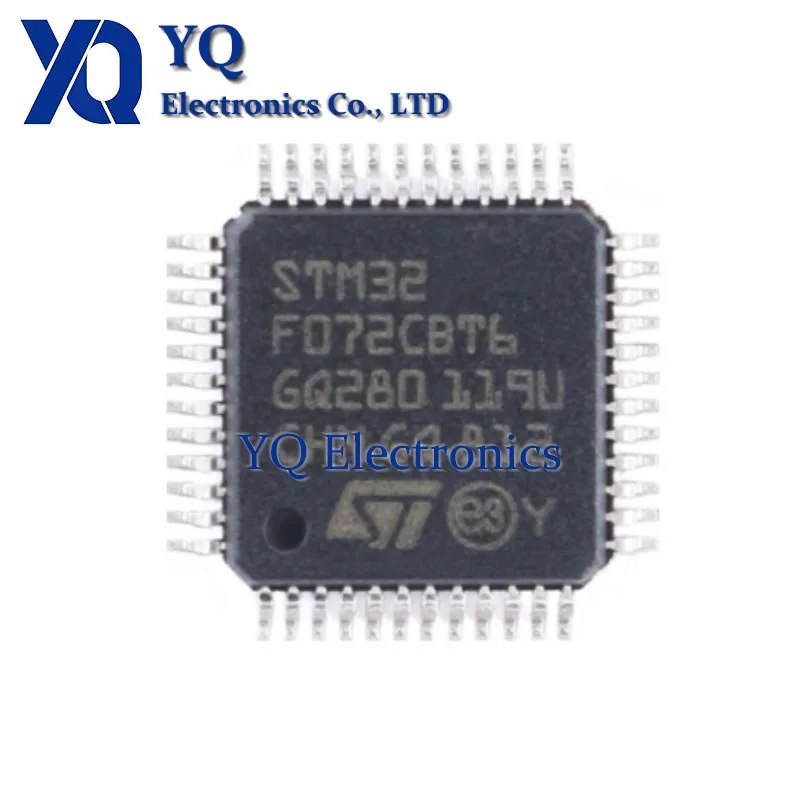 10 Pçs/lote Novo original STM32F072C8T6 STM32F072CBT6 QFP-48 microcontrolador de 32 bits
