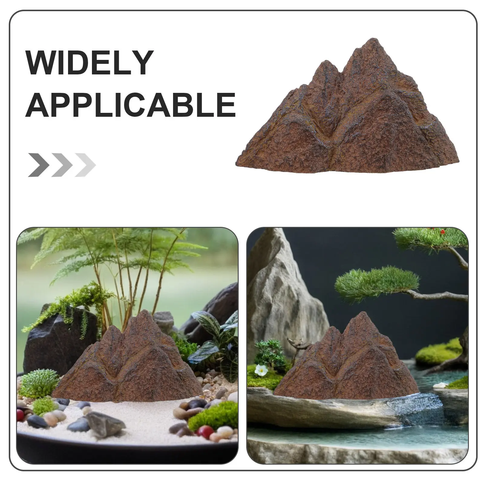 Micro Landscape Bonsai Mountain Ornament Rockery Plant Pot Decor for Coffee Desktop Home Garden Miniature Landscape Decoration
