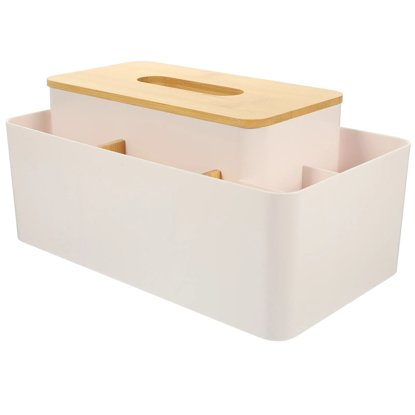

Wooden Tissue Holder Plastic Wood Napkin Box for Living Room Bathroom Office Desktop Sundries Storage Container