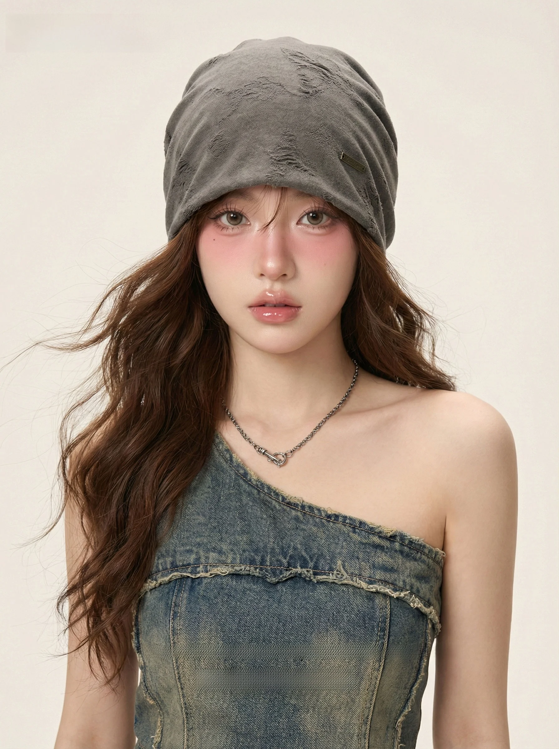 

Cold Cap Lab's New Vintage Style Unisex Baggy Hat Travel Breathable Windproof Foldable All-season Polyester Fiber Scarf Hat