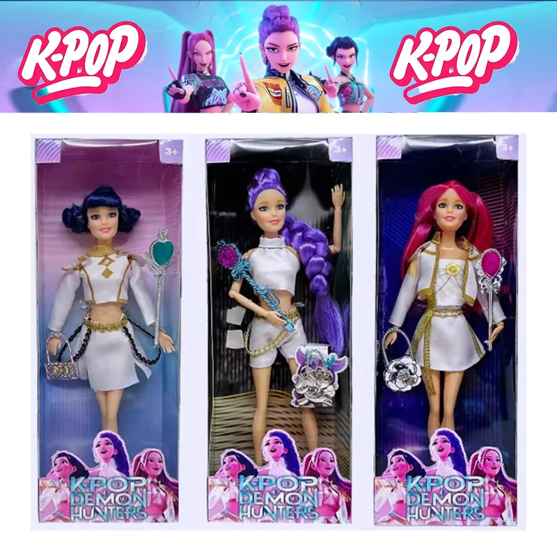 

Фигурка Kpop Demon Hunters — тема Derpys Tiger Rumi/Mira/Zoey Sussy, красочная игрушка с огнями, рождественские подарки для фанатов