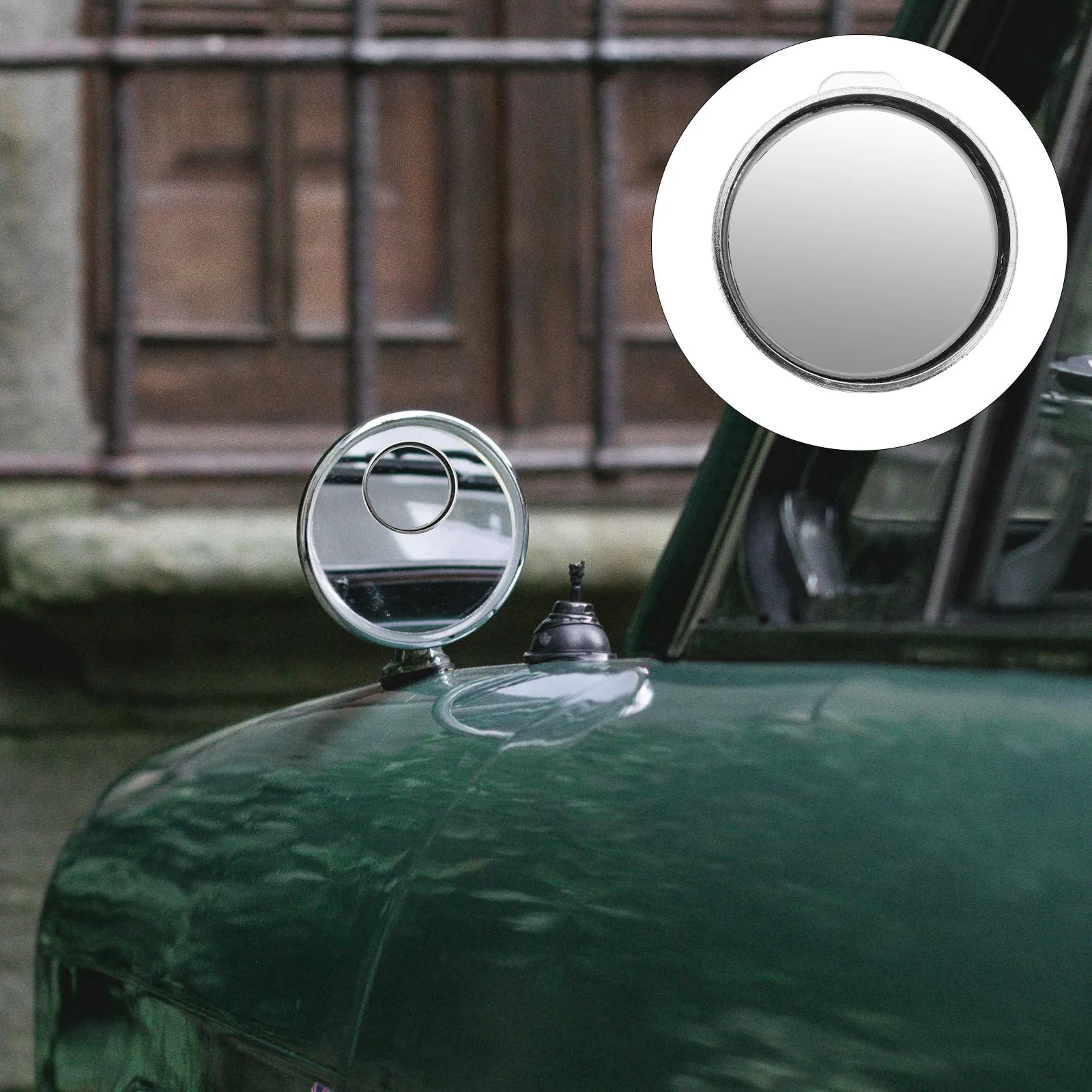 

1Pair Blind Spot Mirror for Car Suction Cup 360 Rotatable Wide Angle Round Glass Side Rear View Mirror Universal Fit Silver