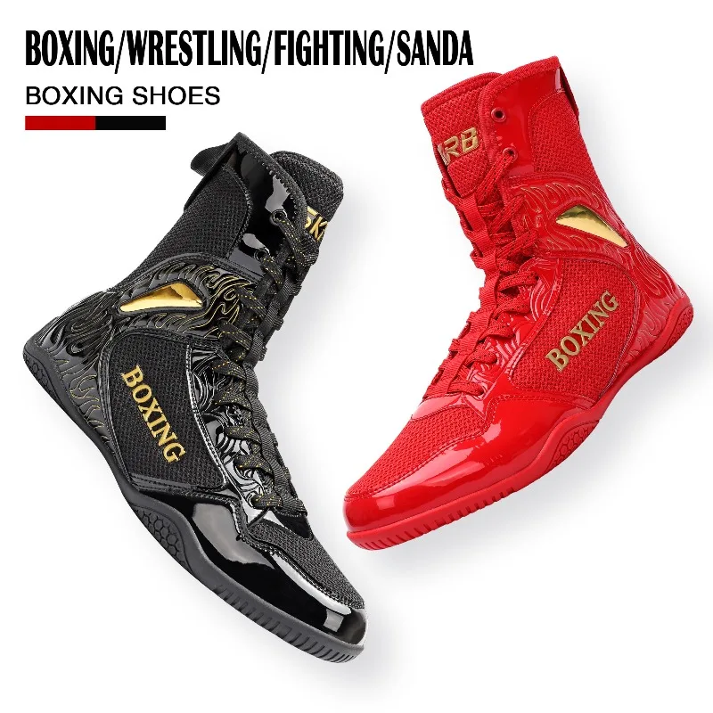 

Classic Brand Professional Wrestling Sneakers Top Quality Wearable Boxing Fighting Boots Comfortable Anti Slip Fighting Shoe