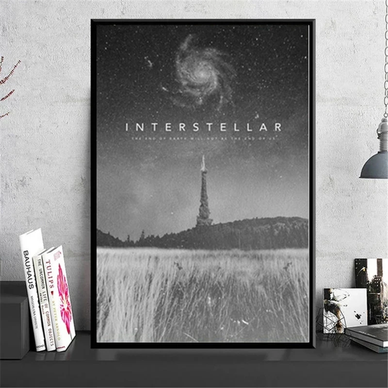 Art Canvas Painting Interstellar Movie Wall Poster and Print Picture Space Universe Astronaut Bedroom Home Art Decoration