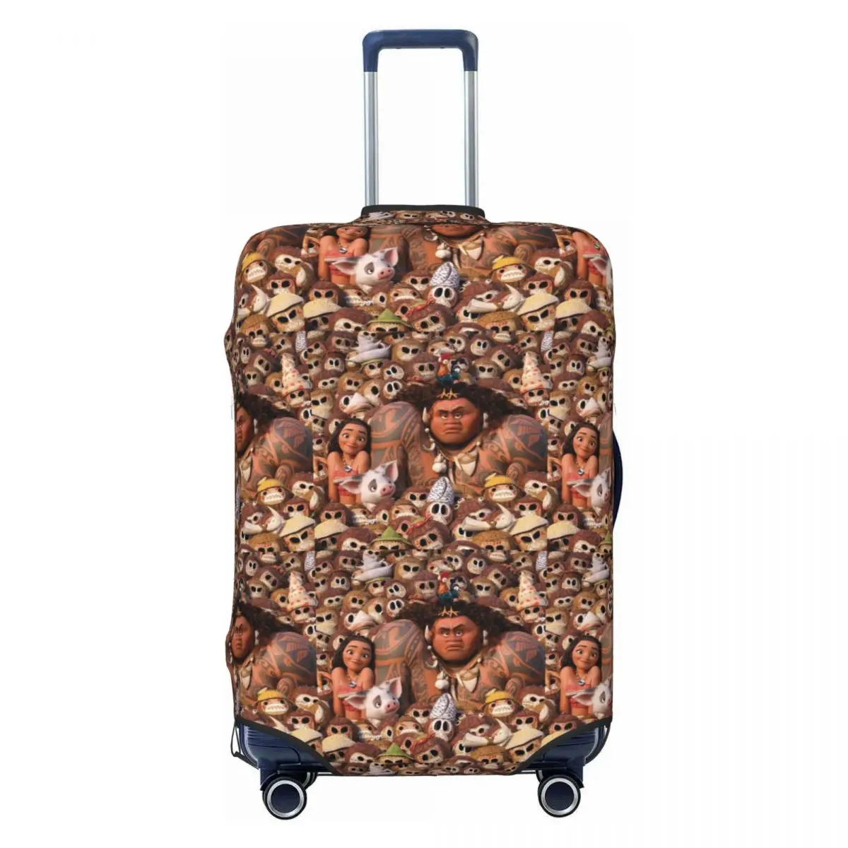 

Custom Cute Māui Moana And Friends Luggage Cover Protector Dust Proof Travel Suitcase Covers
