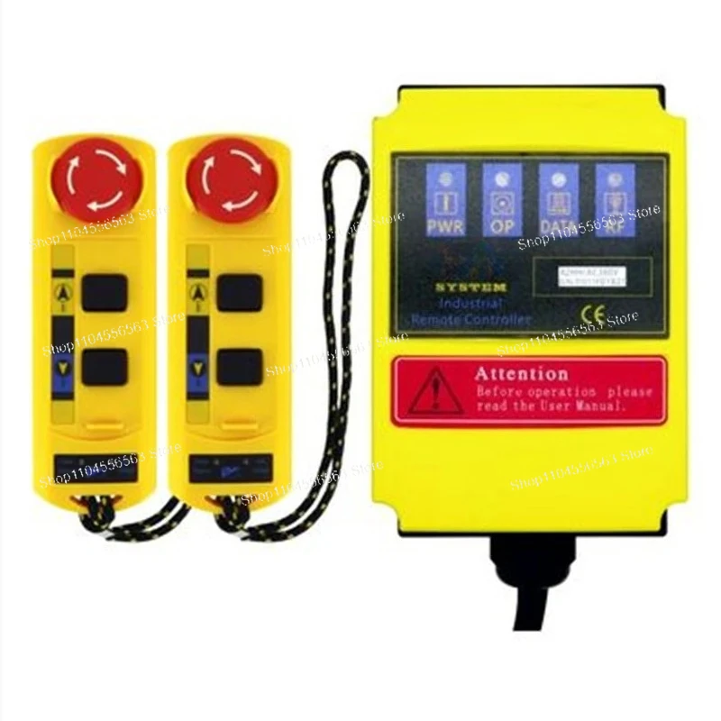 A2HH Industrial Remote Control Switch – 220V/380V Hoist W/Contactor & Emergency Stop