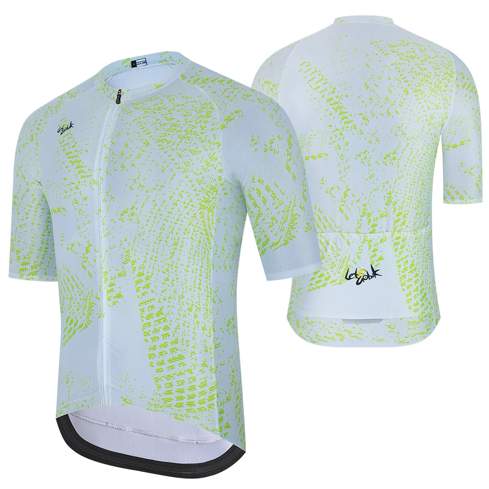 Sancuax Summer Men's Short Sleeve Cycling Jersery Outdoor Road Bike Cycling Shirts Breathable MTB Cycling Jersey with 3 Pockets