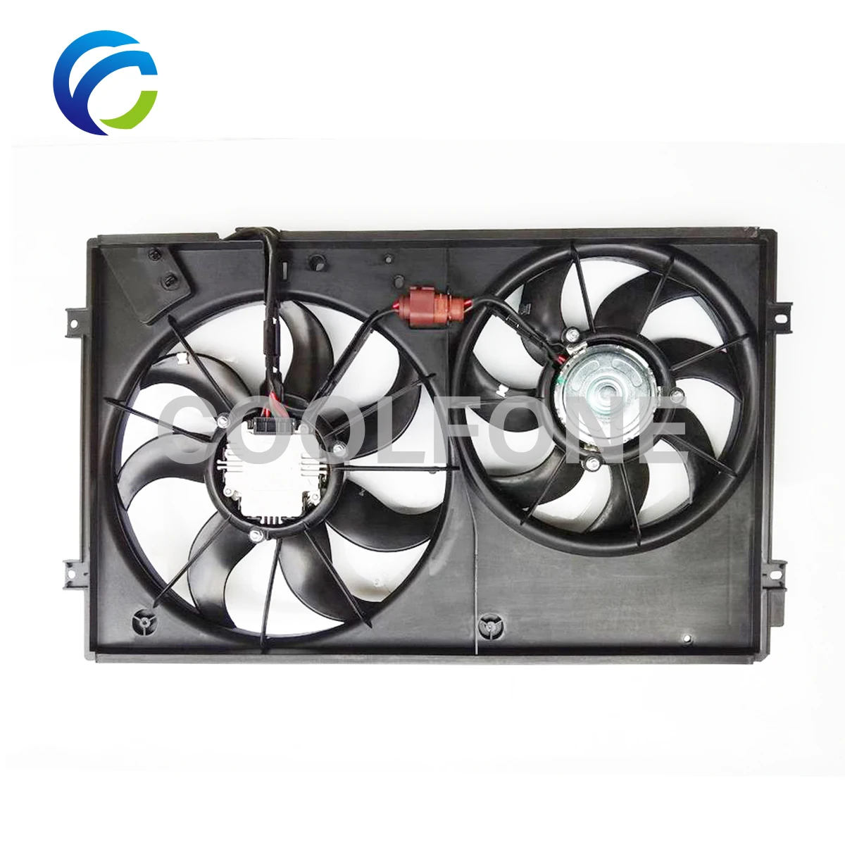 Cooling Radiator Fan for VW GOLF V VI PASSAT CC TOURAN SHARAN EOS JETTA CADDY SCIROCCO BEETLE 1K0121207T 1K0959455BC 1K0998455