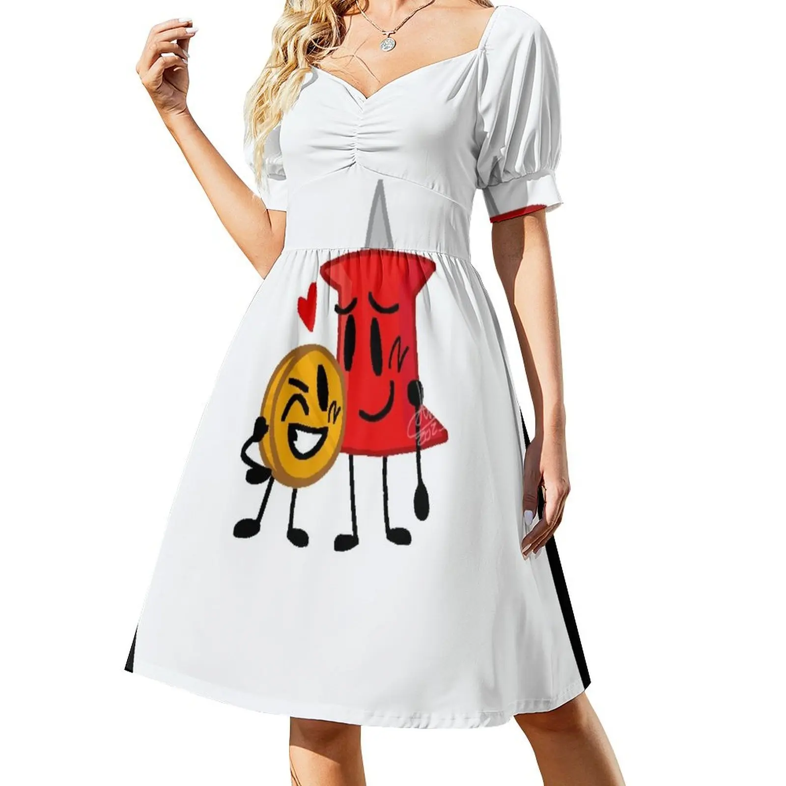 

coiny x pin Short-Sleeved Dress women clothing 2025 new arrivals women's summer dress 2025 women's evening dresses 2025