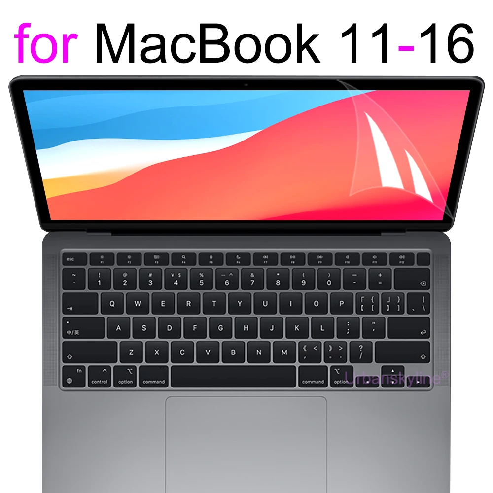 

Screen Protector for MacBook Air 15 M5 13 M4 Pro 14 16 M3 M2 M1 11 12 Neo HD Skin Film Guard Cover 13.6 A3241 A3240 A3404 A3426
