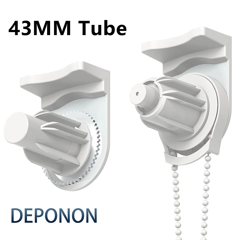 Accessoires d'ombrage pour stores roulants, Tube de 43mm, support de rouleau, chaîne de perles d'emb