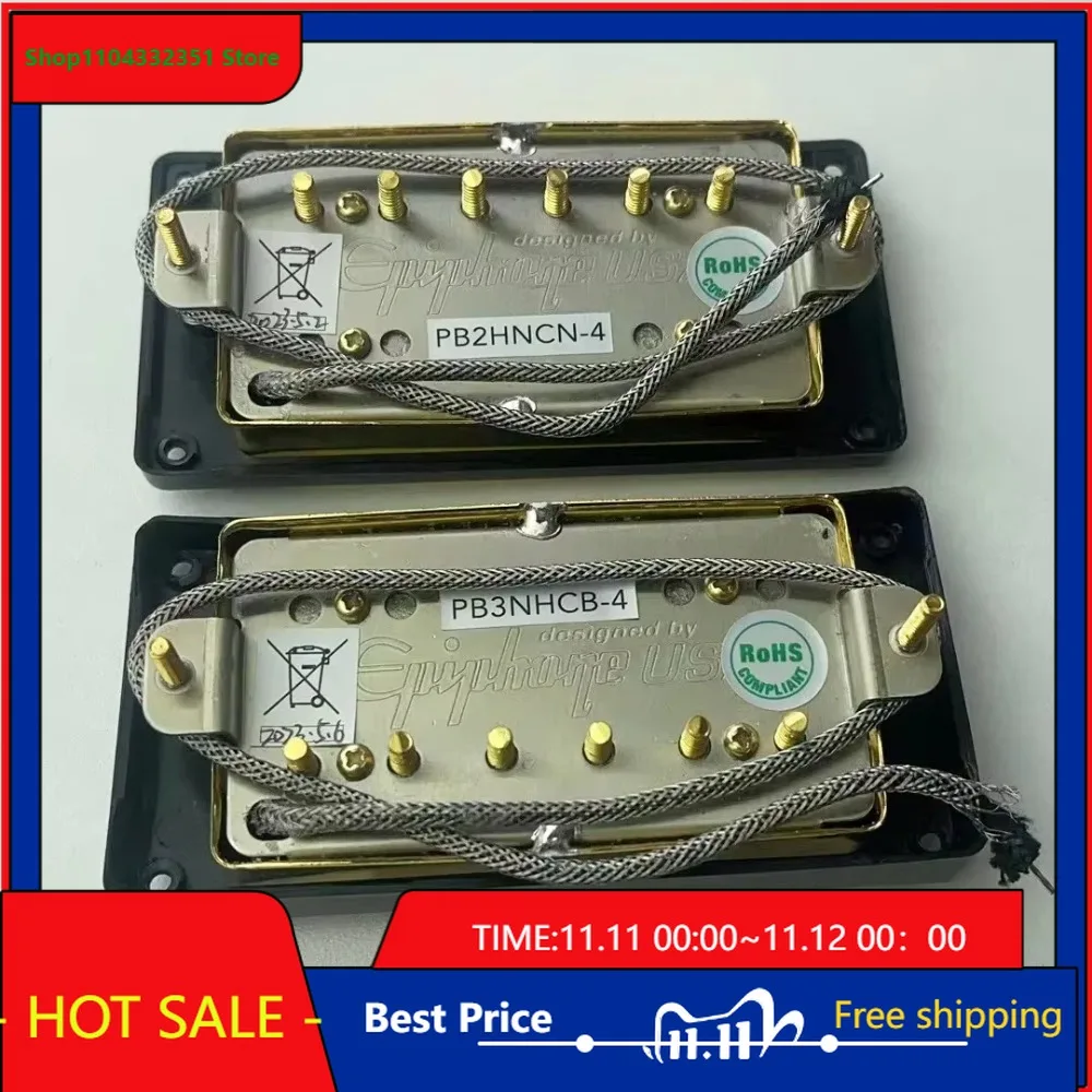

Shop Bo-Hong Store-Suitable Epi Standard pro Alnico5 Double Coil Electric Guitar Pickups Set 1C Metal Wire B+B -Hot Sale