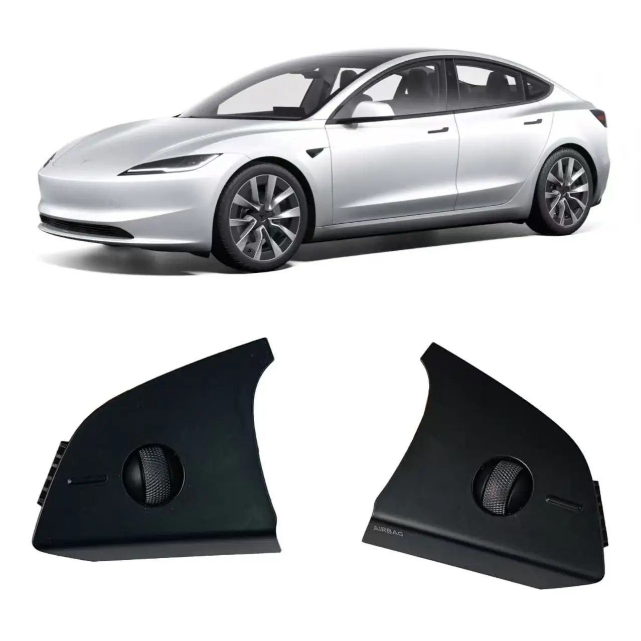 مناسبة ل تسلا 2024 نموذج 3 هايلاند عجلة القيادة حجم التبديل عجلة القيادة زر أزرار 1800110-04-F 1800111-04-F #1