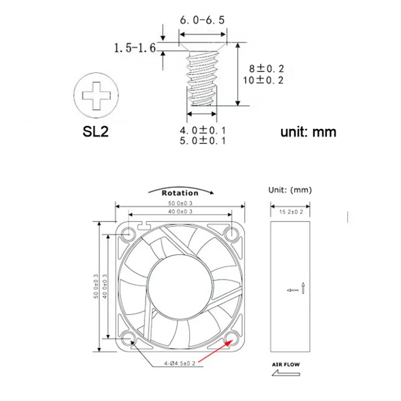 100pcs/lot KB Computer PC Case Cooling Fan Mount Screw Heat Dissipation Screws Fixer M5*8mm M5*10mm M5*12mm