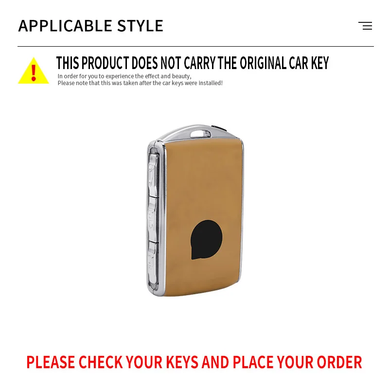 Aluminum Alloy Leather Car Key Case Cover for Volvo S60 S90 XC40 XC60 XC90 V60 V90 T6 T8 Auto Key Shell Protection Accessaries