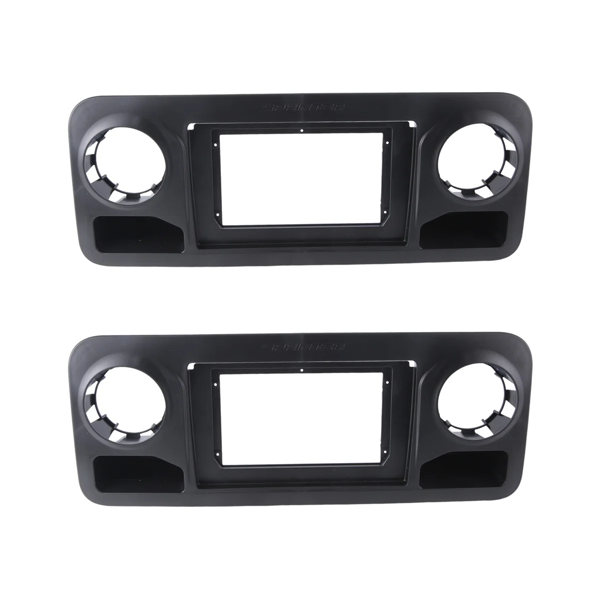 

2pcs 10.1 Inch Fascia Radio Panel for Sprinter 2018+ Dash Kit Install Facia Console Bezel Adapter Plate