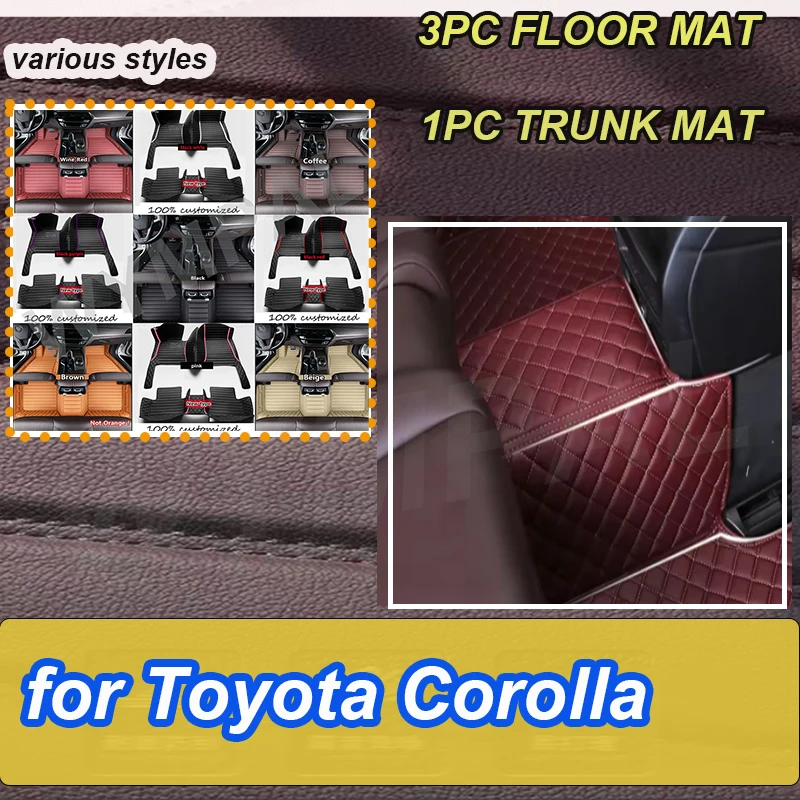 

РОСКОШНЫЕ автомобильные коврики для Toyota Corolla Cross 2022, пользовательские автомобильные подушечки для ног