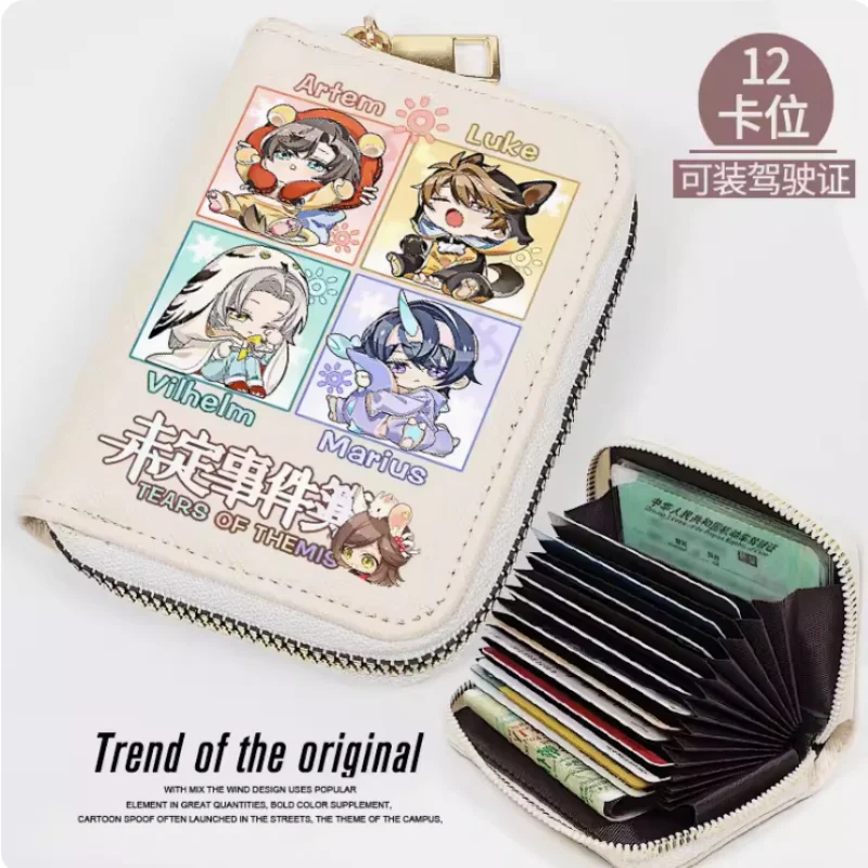 

Anime Tears of Themis Luke Artem Vilhelm Zipper Fashion Wallets PU Purse Card Holder Money Bag Cosplay Gift B235