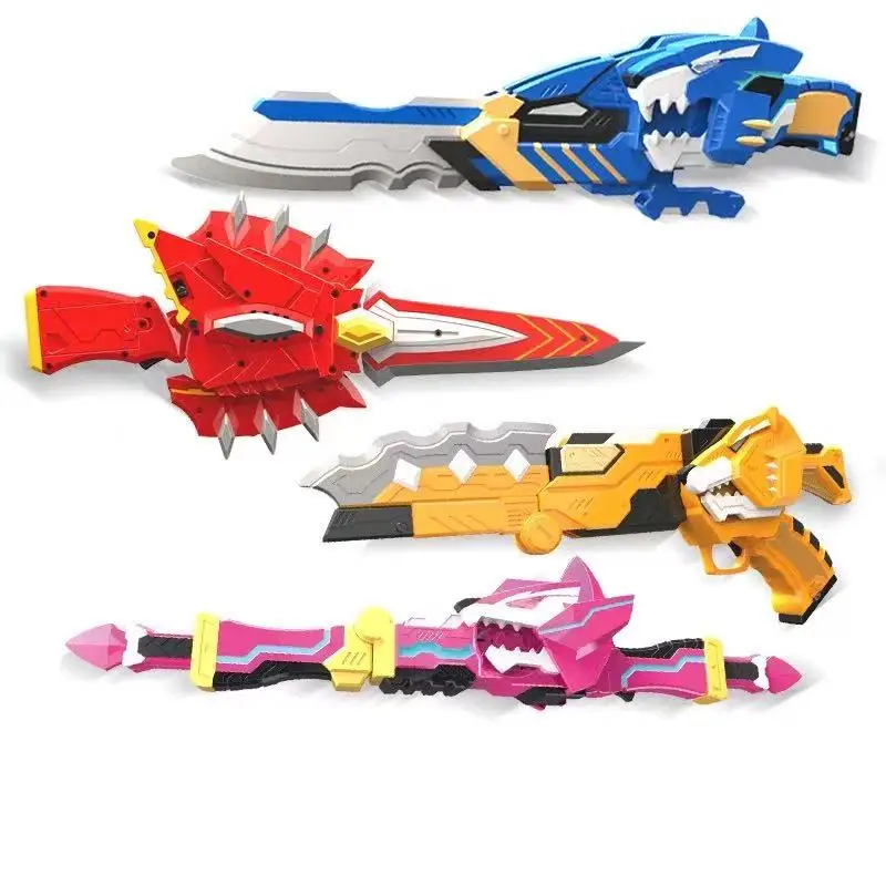 Mini agente especial equipe brinquedos para meninos transformando armas mecha forte espada arma de luz espada max crianças playset colecionável