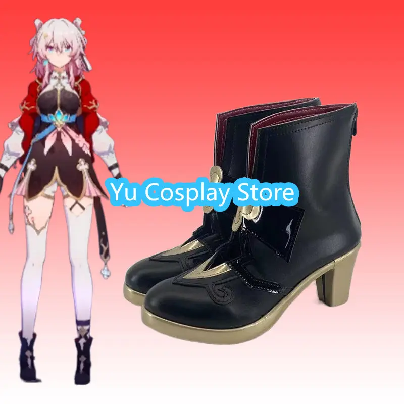 

Обувь для косплея в стиле аниме, новые кожаные ботинки на заказ, реквизит для вечеринок и Хэллоуина, женские косплей-аксессуары