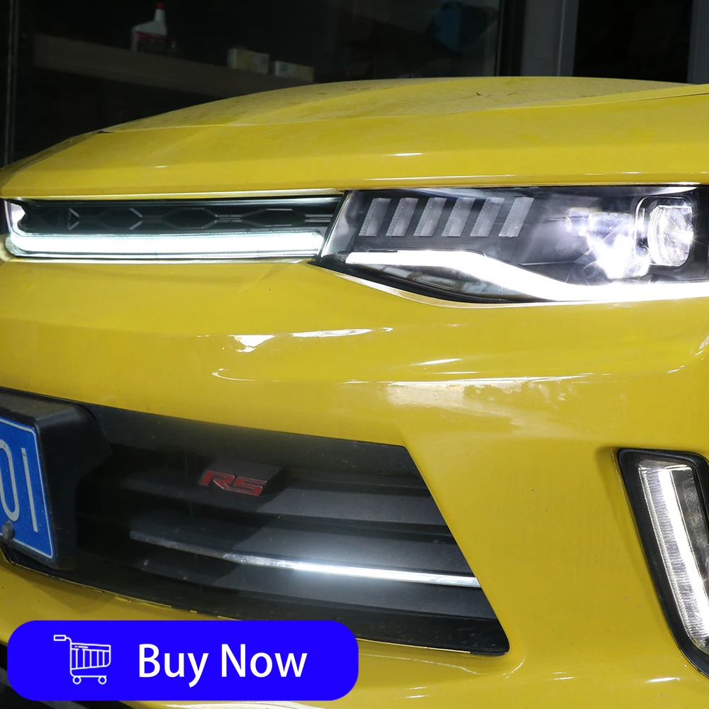 

For Chevrolet Camaro 2016-2019 Auto Front Grille Upgrade Dynamic LED Front Grille Streamer Turn Light Assembly Car Accessories