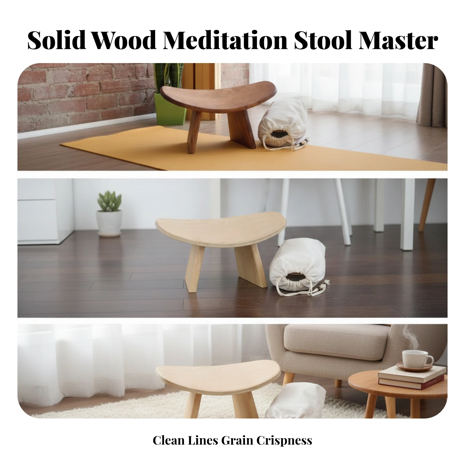 Bangku Meditasi, Bangku Kayu S - Home Office Furniture ulasan dan harga