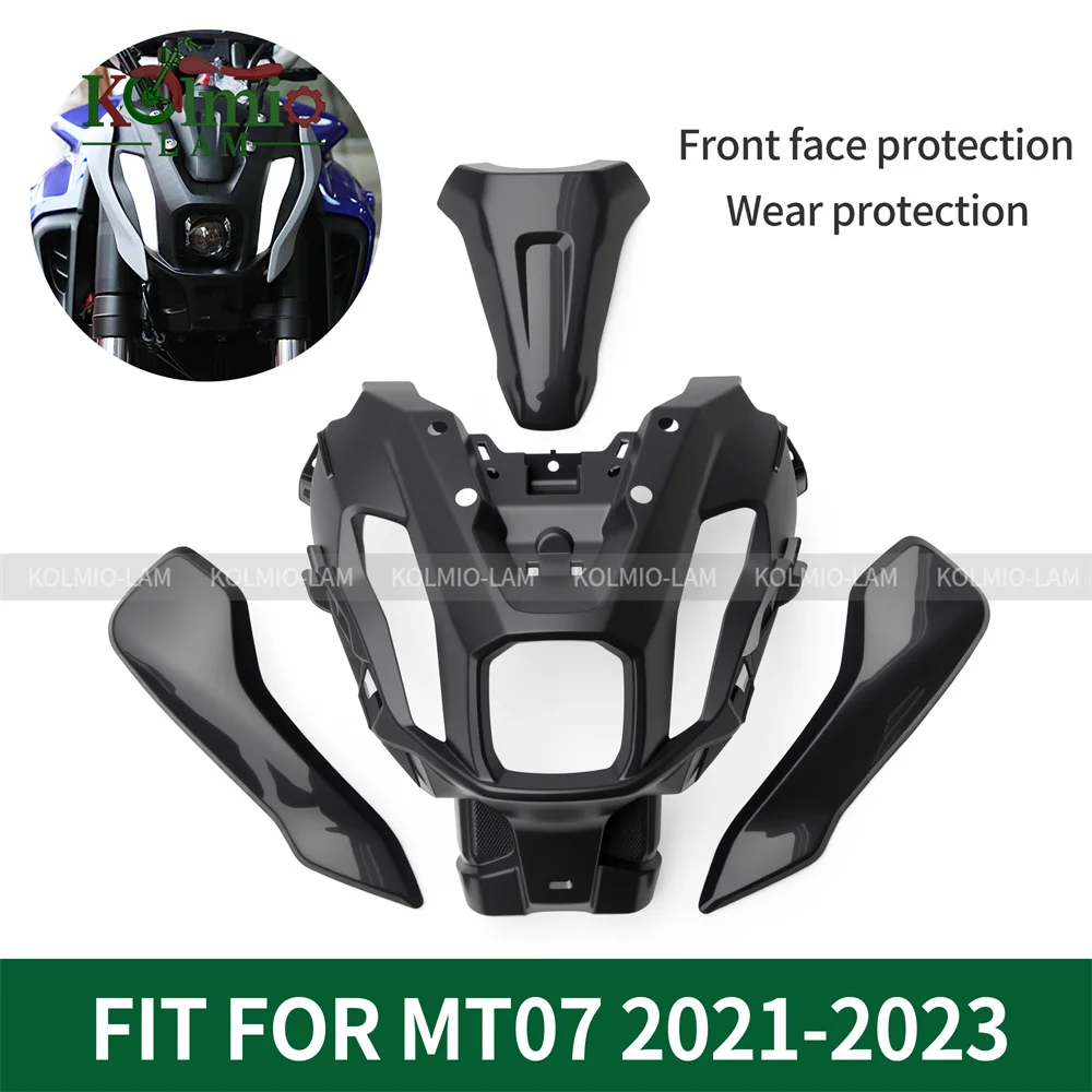 Misura per il 2021-2024 YAMAHA MT-07 Moto Faro Anteriore Testa Cowl Superiore Naso Carenatura Supporto Della Copertura MT07 2022 2023 MT 07
