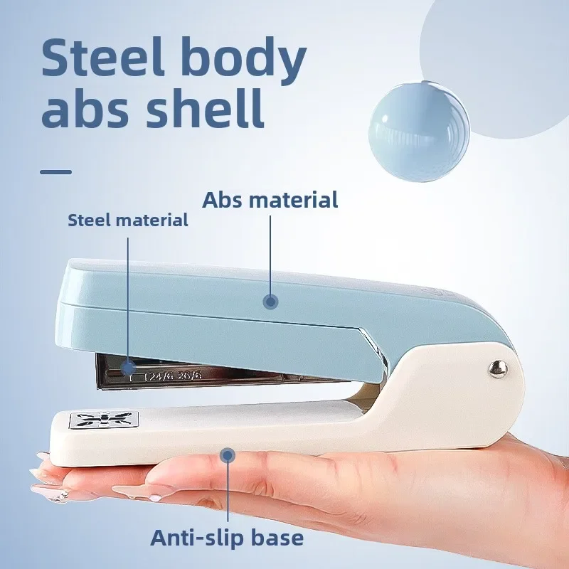 1 pièce 360 °   Agrafeuse rotative avec dissolvant d'agrafes, agrafeuse robuste pour le bureau à domicile, grande capacité et pochette solide