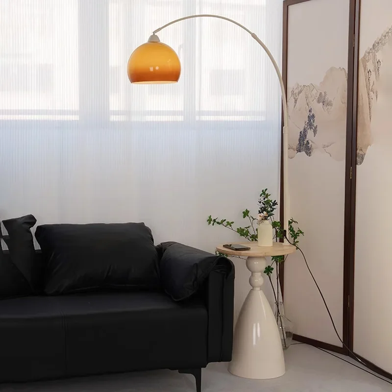 

Ретро Американский Торшер Грейпфрут Журнальный Столик Встроенный Светодиодный Торшер Гостиная Спальня Прикроватная Полка Торшер