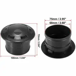 Universal 10cm 2.76 Inch Round Car Air Outlet Vent for RV Bus Boat Yacht Auto Replacement Parts Air Conditioning Vent Grille