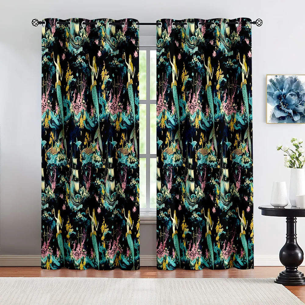 Chinese Mythical Blackout Children Curtain 1 Panel