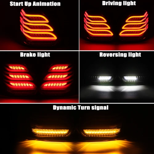 Imagen 2 del producto Conjunto de luz trasera para Suzuki Swift MK5 AZ 2017-2022 luces de señal de giro traseras lámparas de freno inverso accesorios de coche izquierdo/derecho