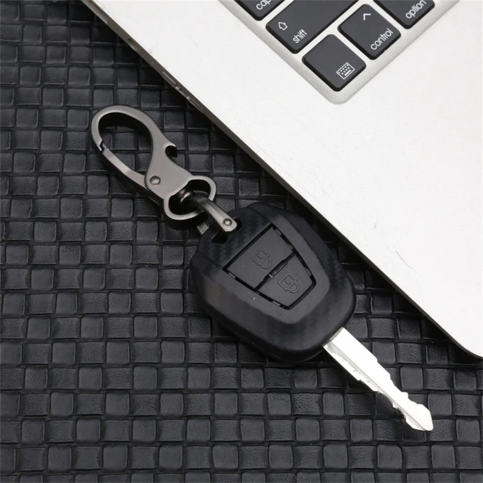 Car Key Case Cover For Isuzu D Max Mu-x V-Cross Truck 2 Button Car  Accessories Car-Styling Holder Shell Keychain Protection