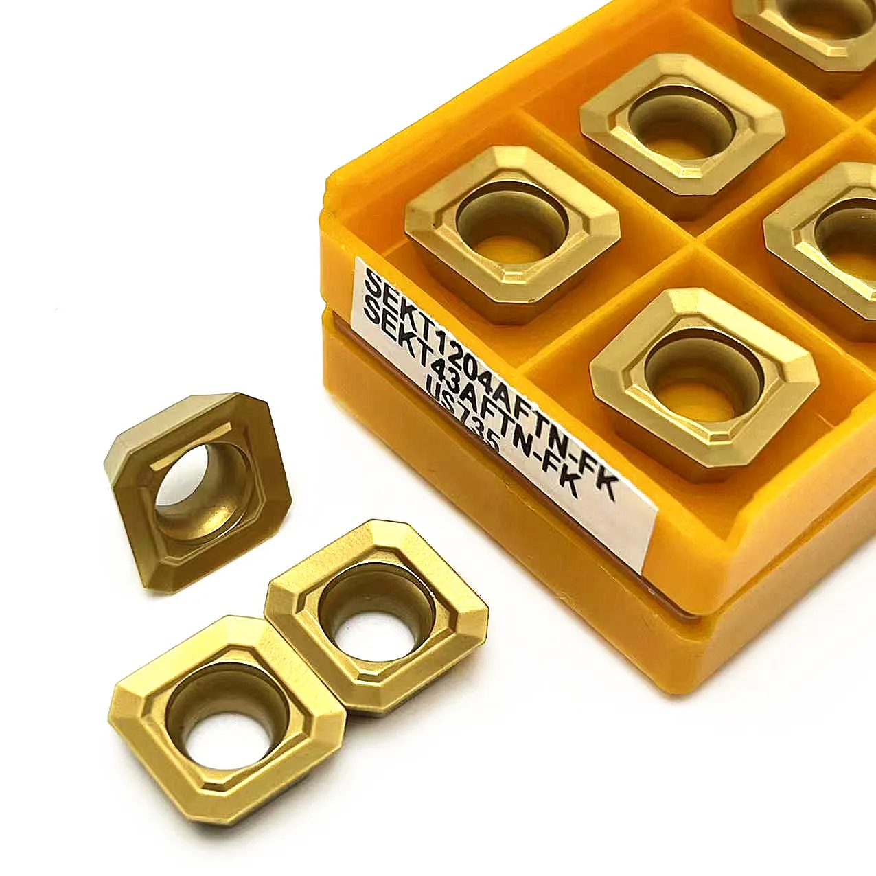 High quality Carbide blade SEKT1204AFTN VP15TF UE6020 US735 lathe parts tool turning blade CNC external turning tool blade