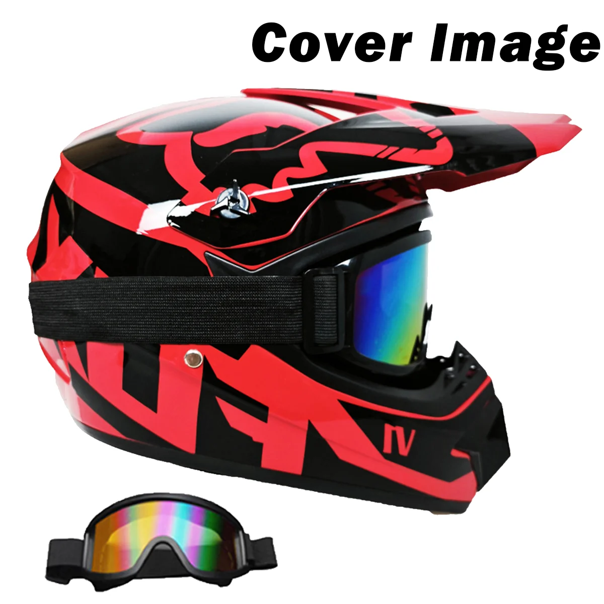 

Head Protector for Motocross - Unisex Helmet for Men and Women in Bicycle Downhill ATV Motorcycle and Extreme Sports