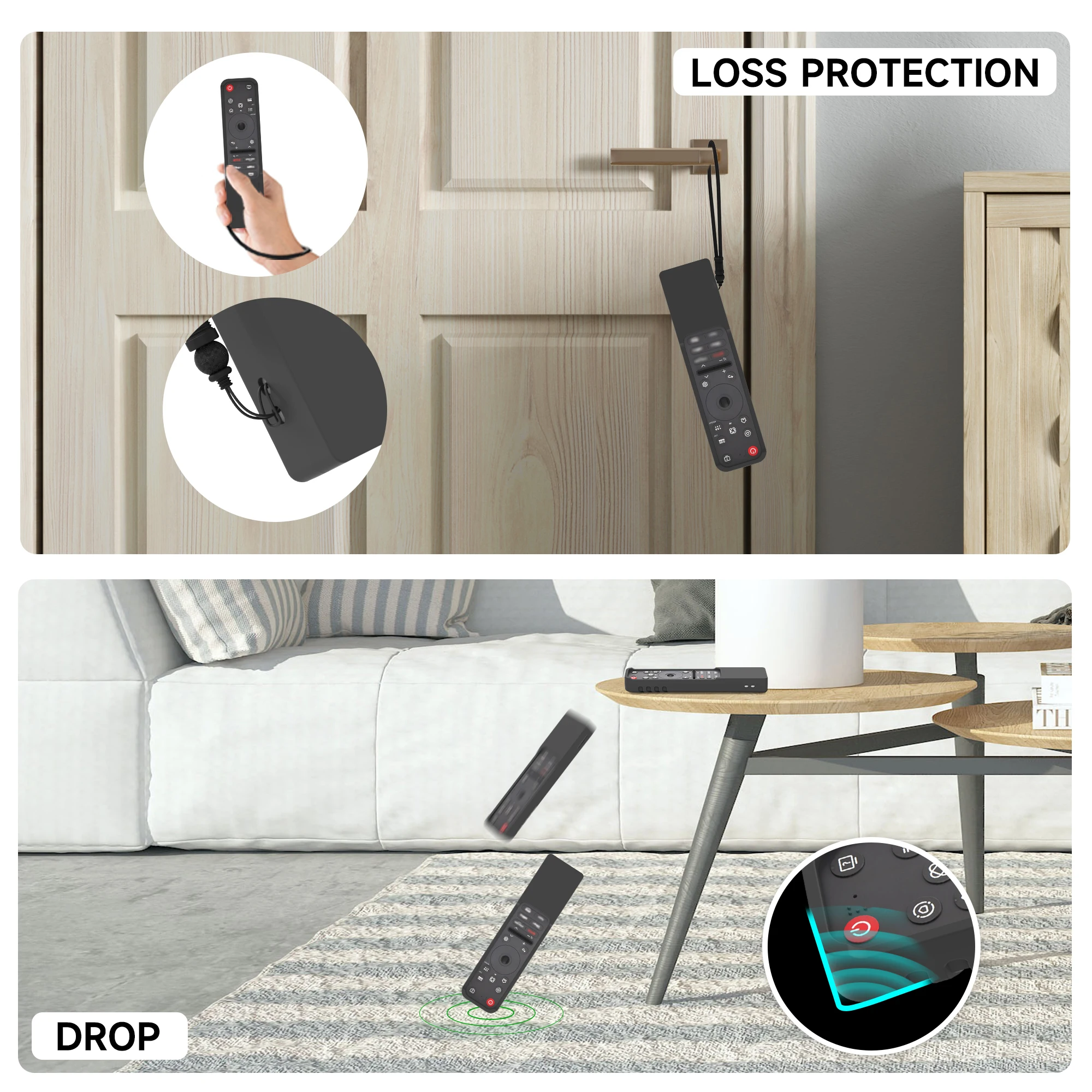 س ​ IKAI غطاء من السيليكون ل LG MR25GA الأصلي ماجيك عن بعد الغطاء الواقي ل 2025LG OLED التلفزيون الذكي AI-C5/B5/G5/M5 سلسلة عن بعد