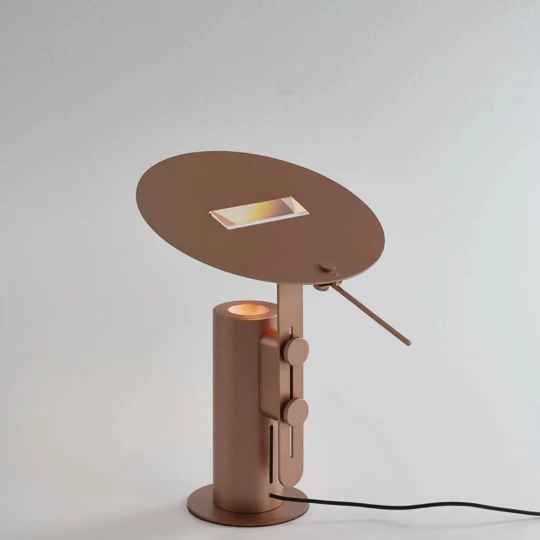 Modern Creative Simple Rainbow Atmosphere Eye-Caring RGB COB Dimmable LED Desk Lamp AC Power Metal Shade Bedroom Home Table