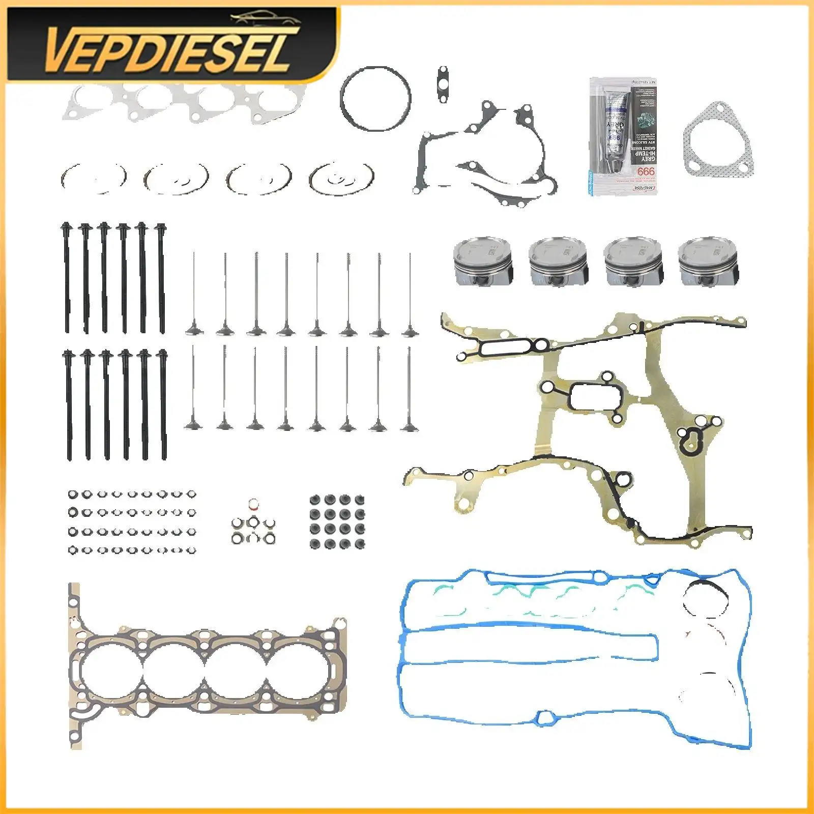 

55572542 Cylinder Head Gasket Kit Set for Chevy Cruze Sonic Buick Encore Trax 1.4L 2011-2016