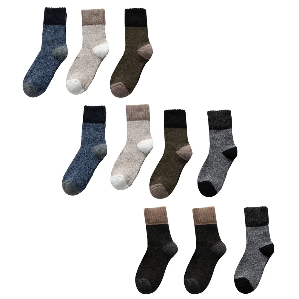 5pcs Men Thick Winter Hiking Breathable Winter Outdoor Outdoor Breathable Sports Mens Warm Men Warm Socks Socks