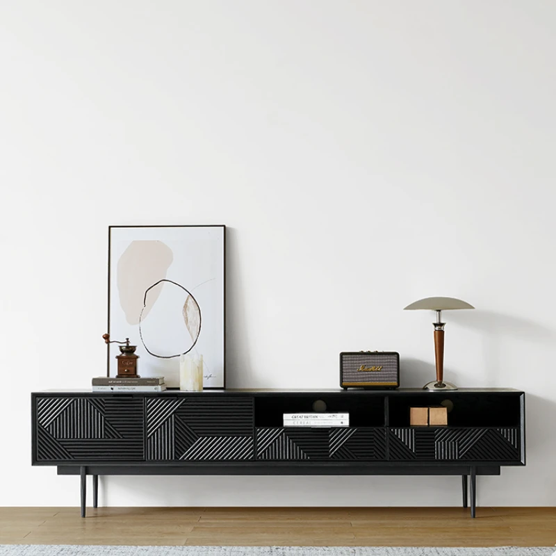 TV Cabinet Modern Simple and Light Luxury Small Apartment Living Room TV Stand Coffee Table Combination