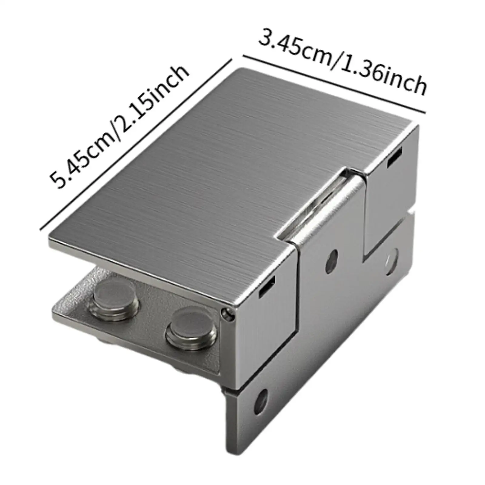 Reemplazo de bisagra hidráulica de puerta de vidrio pivotante sin marco para accesorios de escaparate de armario Hardware resistente de acero inoxidable