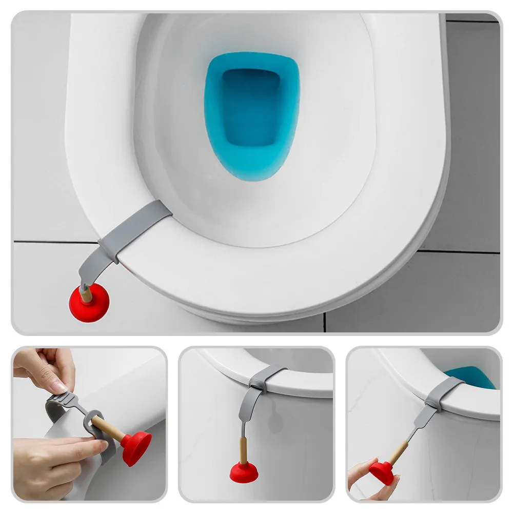 2Pcs Silicone Toilet Lid Lifter Handle for Hygienic Touch-Free Operation Easy for Elderly Home Office Hotel Bathroom Use