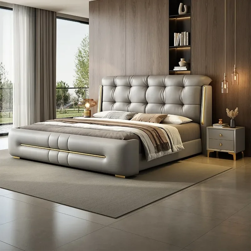 Bedroom Furniture Modern Unique Beds Luxury Bed Frame King Size Platform Set 180x200 Cm Meubles De Chambre Home Decoration