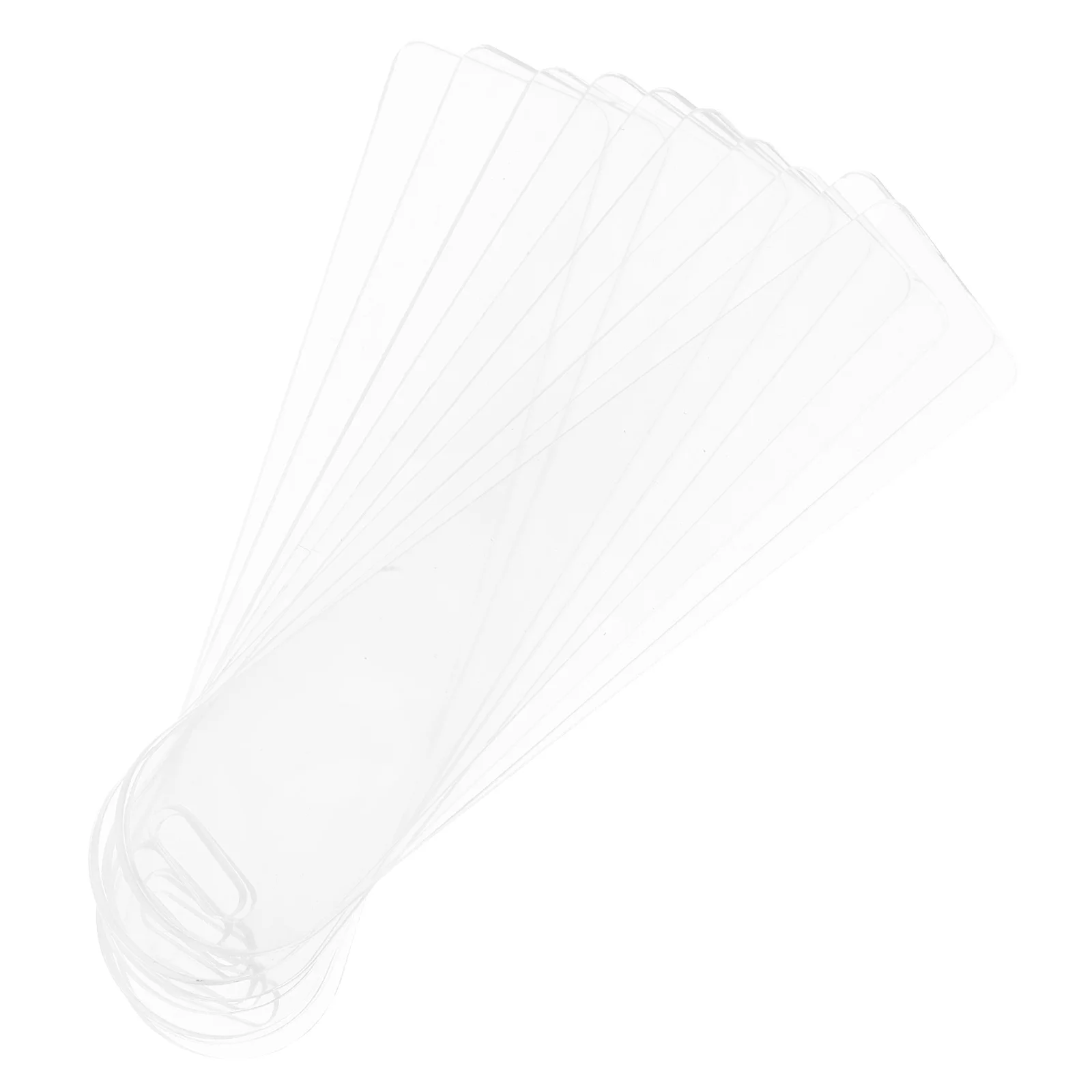 10PCS Klare Lesezeichen DIY Unlackiert Kinder Leere Lesezeichen Zu Dekorieren Gepäck Diy Lesezeichen Tags Geschenke Transparent Student