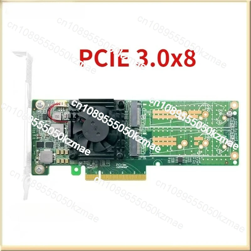 

LRNV9547L-4I Карта адаптера PCIe 3.0 x8 к Quad M.2 NVMe SSD — 4-портовая плата расширения RAID для сервера/работной станции