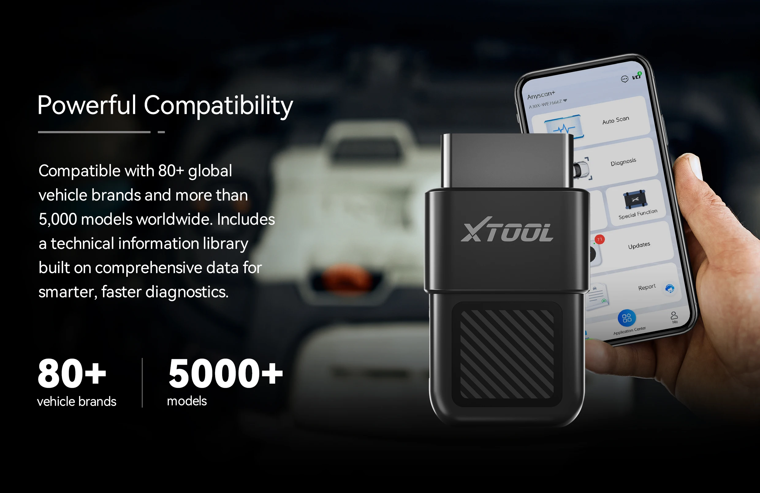 XTOOL Anyscan A30X PRO OBD2 Scanner - CAN FD DOIP Protokoll Vollsystem-Diagnosegerät für FCA-Fahrzeuge – Detail 5